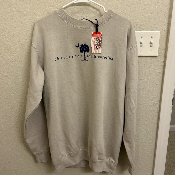 Tan Oversized Charleston Sweatshirt - Picture 1 of 1